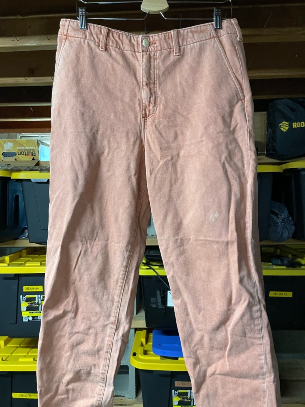 Wrangler Casey Jones 652 High Rise Pink Barrel Carpenter Jeans Women's 31 x 28